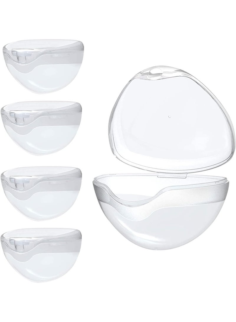 ChicAbode شفافة BPA-خالية درع الحلمة حالة و مصعد حالة للسفر والمنزل - 5 قطع - Image 1